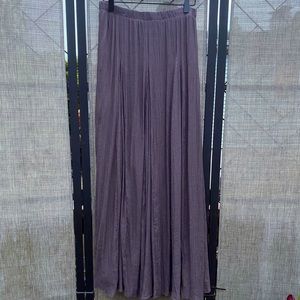 Floor length flowy skirt.